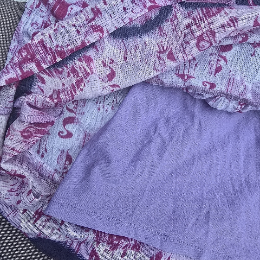 Axcess | Pink & Purple Patterned Blouse - Picture 4 of 4